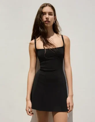 Mini-corsetjurk met bandjes