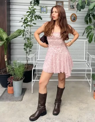 Off-The-Shoulder mini-jurk