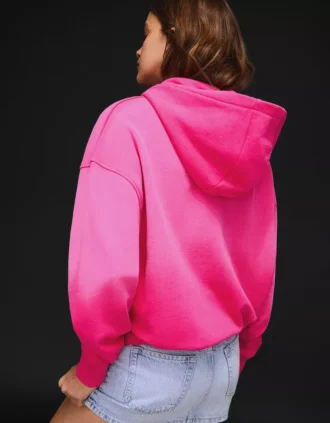 Oversize hoodie met rits