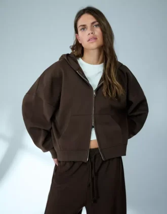 Oversize hoodie met rits – Sweatshirts en hoodies