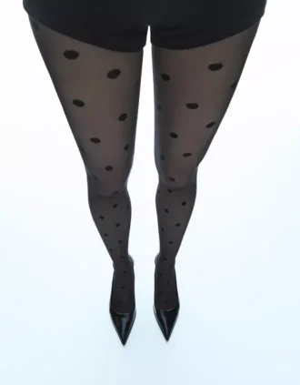 Panty met stippenpatroon – Accessoires
