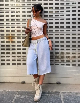 Pluche bermuda shorts