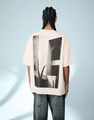 Pluche T-shirt met korte mouwen en print – T-shirts en Polo’s
