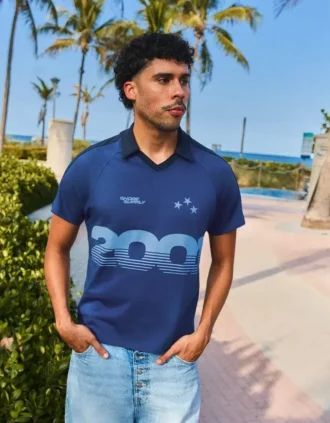 Retro-polo met print – Bershka Lovers