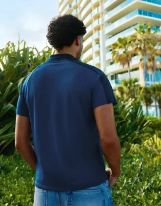 Retro-polo met print – Bershka Lovers