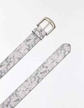 Riem met bladprint – Accessoires – Heren