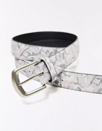 Riem met bladprint – Accessoires – Heren