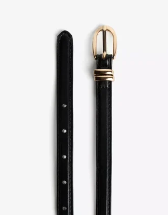 Riem van Faux Leather met stiksels – Accessoires