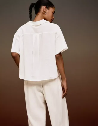 Rustiek shirt met korte mouwen