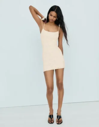 Rustieke mini-jurk