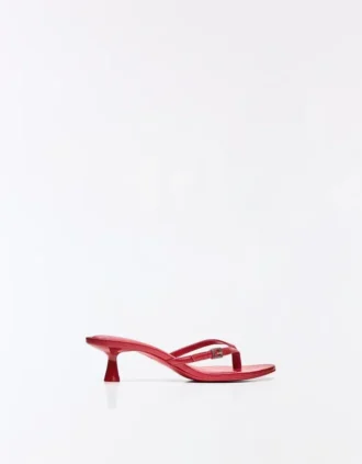 Sandalen met hakken en gesp – Dames