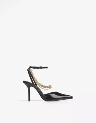 Schoen met hoge hak en kettingdetail – Schoenen met hakken