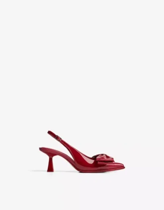 Schoen met strik en lage hak – Schoenen met hakken