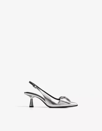Schoen met strik en lage hak – Schoenen met hakken
