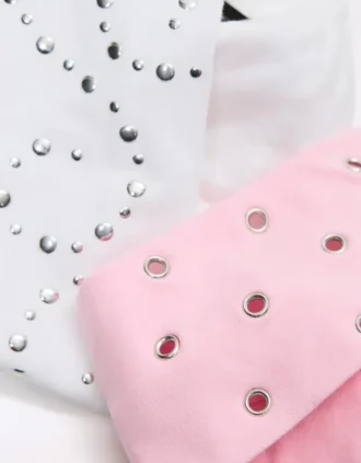 Set haarbandjes met studs