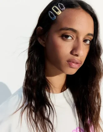 Set met haarclips met stippen