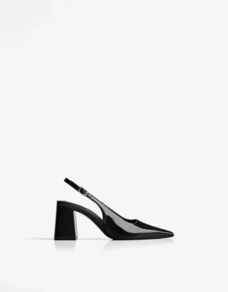 Slingback-schoen met blokhak – Schoenen