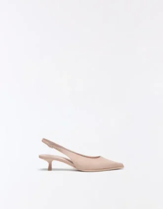 Slingback-schoenen met kittenhakken