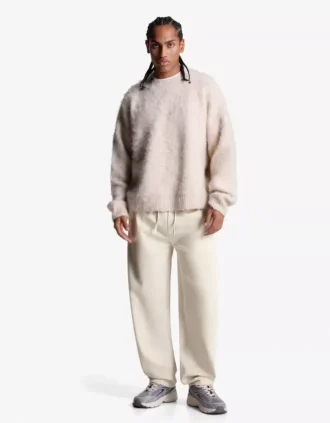 Straight fit getailleerde joggingbroek – Broeken