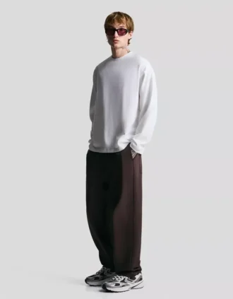 Straight fit getailleerde joggingbroek – Broeken