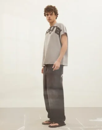 Super baggy geborduurde Jeans