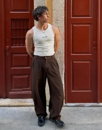 Super Baggy geplooide semi-Jogger-broek