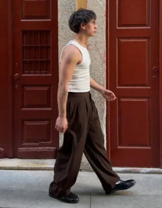 Super Baggy geplooide semi-Jogger-broek