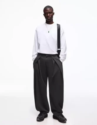 Super Baggy Tailored Fit-broek met coupenaden – Broek