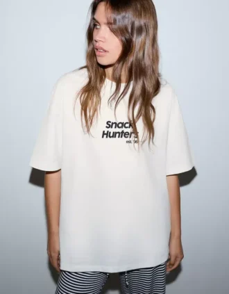T-shirt met korte mouwen en print
