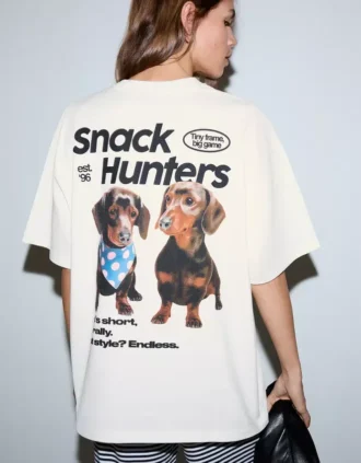 T-shirt met korte mouwen en print